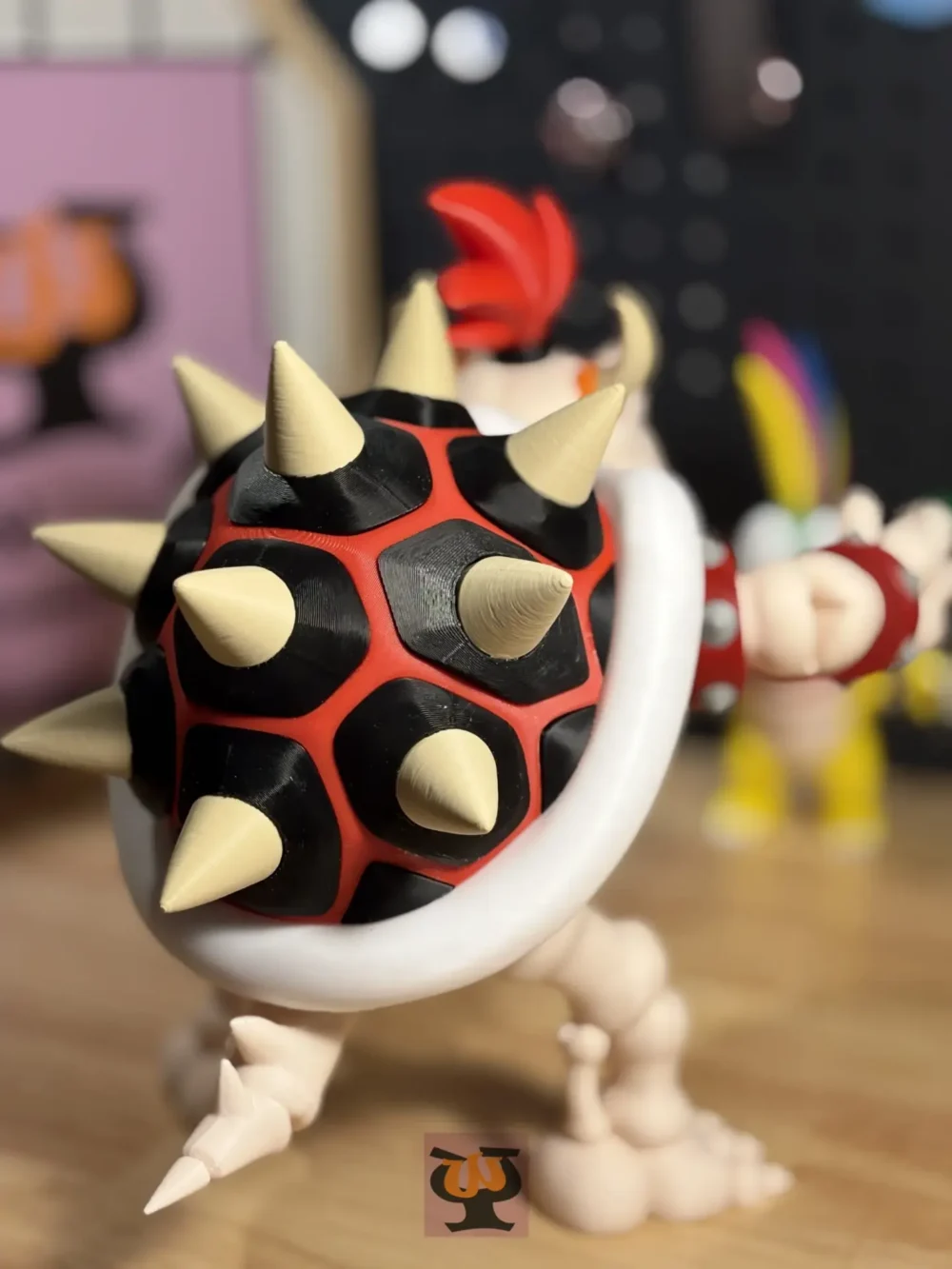 Super Mario Dry Bowser Figure – 3D Printed Collectible – Gamer Gift or Desk Decor