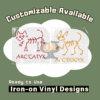 Ready-to-Use Iron-On Vinyl Designs – Arc’catyx / Arc’dogyx