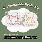 Ready-to-Use Iron-On Vinyl Designs – Arc’catyx / Arc’dogyx