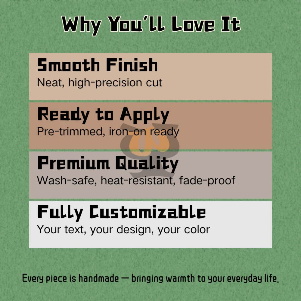 Custom Ready-to-Use Vinyl Designs – Permanent & Iron-On Options