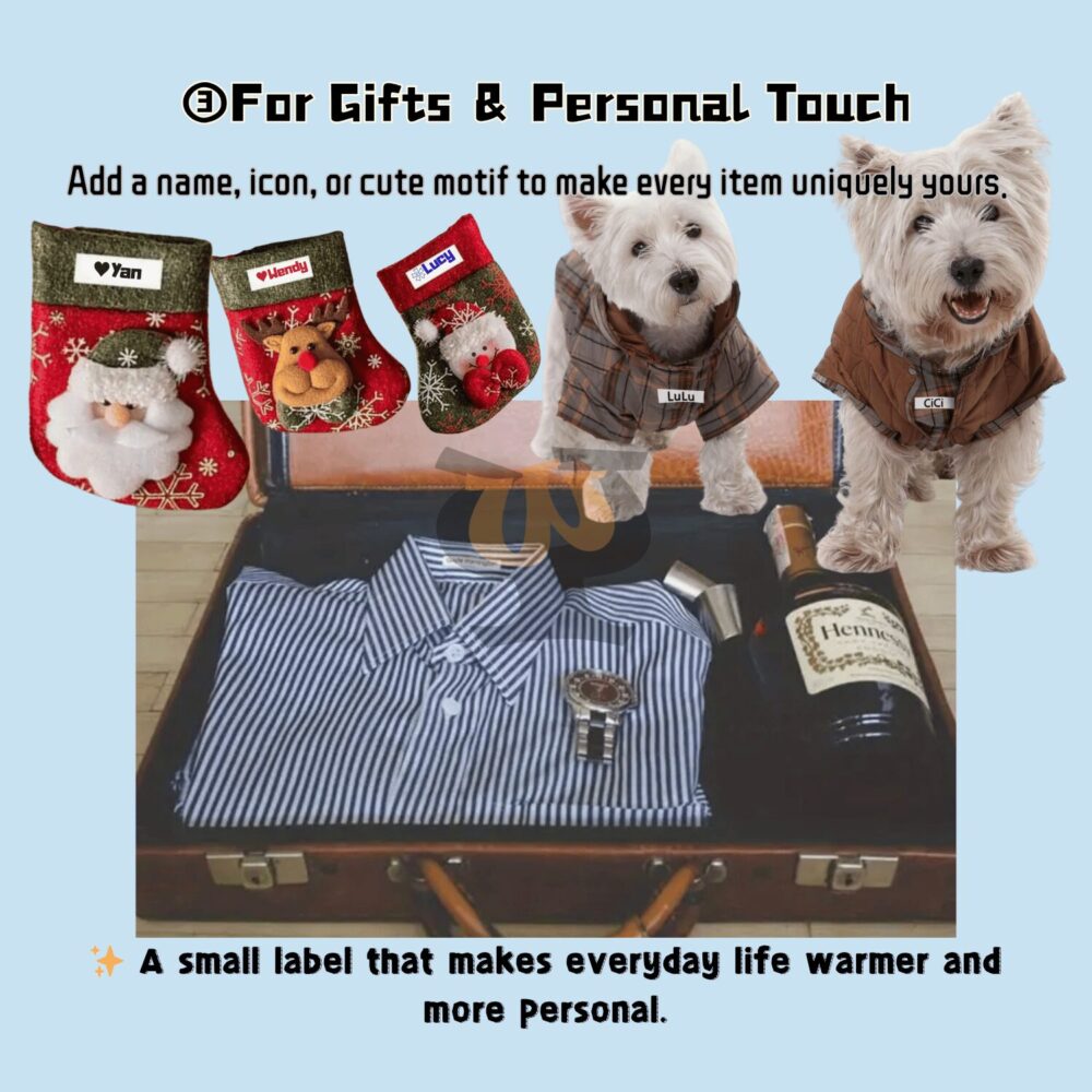 School Starter Label Pack – Cute Ready-to-Use Iron-On Fabric Labels for Kids