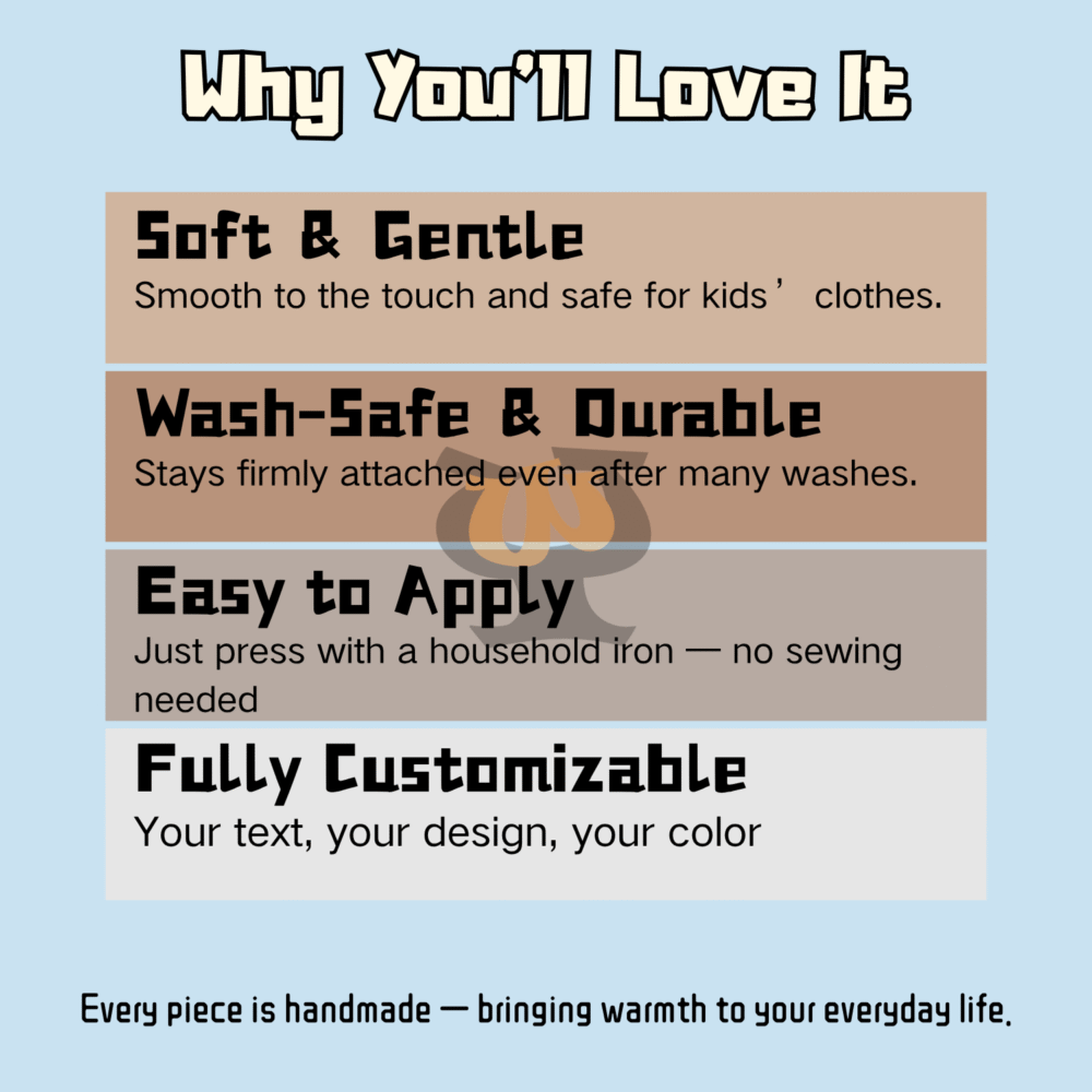 School Starter Label Pack – Cute Ready-to-Use Iron-On Fabric Labels for Kids