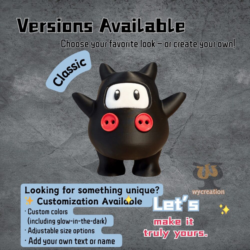 Super Mario Ninji Figure – 3D Printed Collectible – Ninja Gamer Gift or Desk Decor